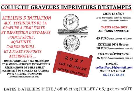 Initiation à la gravure et à l'impression d'estampes