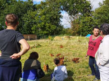 ACCUEIL À LA FERME: Elevage de chèvres  et potager et poules pondeuses dans le Ribércois