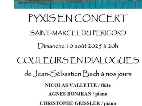 Concert de Pyxis - COULEURS EN DIALOGUES de Jean-Sébastien Bach à nos jours