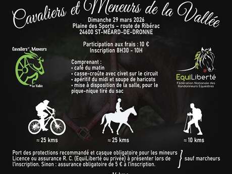 Randonnées pédestre, Vtt & équestre