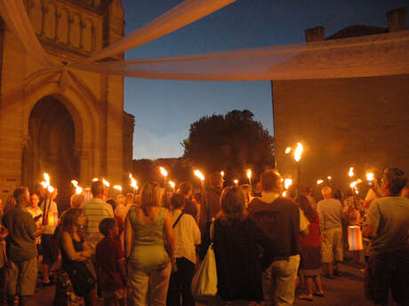 Visite de la bastide aux flambeaux