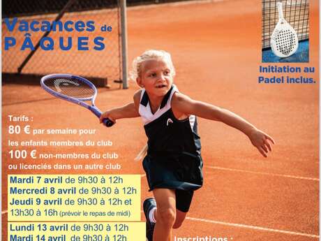 Stage tennis et initiation au padel inclus