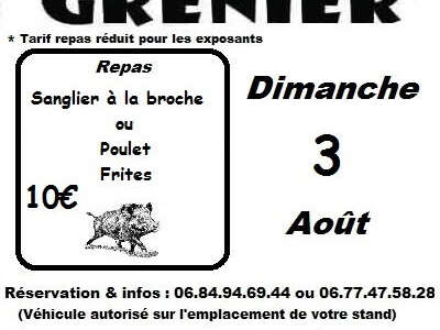 Vide-greniers et Repas à Sainte-Nathalène