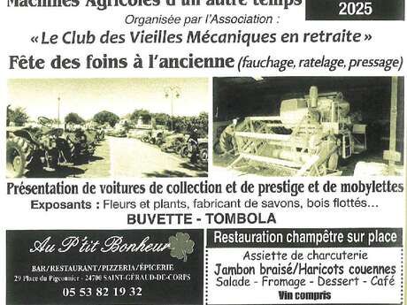 Exposition de machines agricoles d'un autre temps