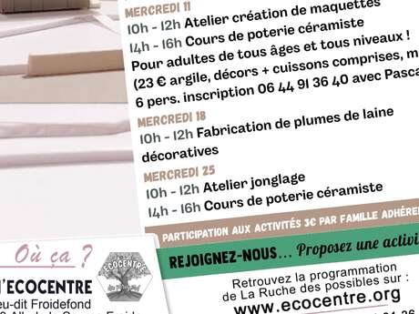 Mercredi en famille : Atelier de création de plumes de laine décoratives