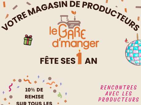 Le Gare d'manger fête ses 1 an