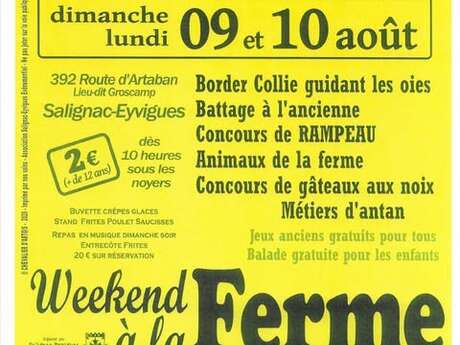 WEEK-END A LA FERME D'ARTABAN