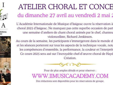 Atelier |  Choral et concert