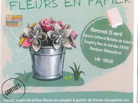 Atelier fleurs en papier