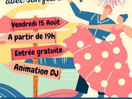 Grand bal en plein air avec son feu d'artifice