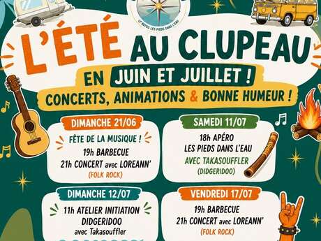 L'Été au Clupeau - barbecue et concert