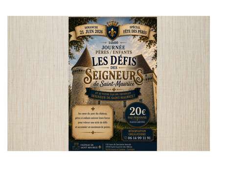 Journée découverte du château dans le parc et défis des seigneurs