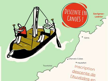 Une semaine au fil de l'Auvézère - descente en canoës