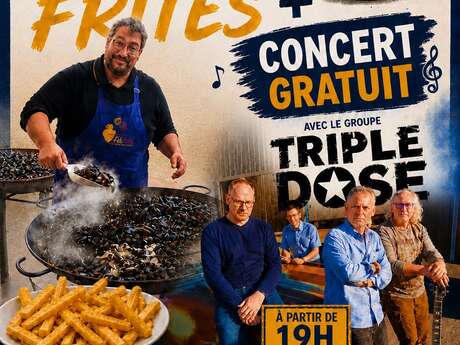 Repas moules frites et concert