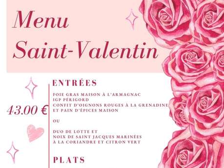 Repas de la St Valentin Restaurant L'Artenset