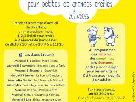 Les Racontines de 1,2,3 Soleil