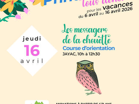Les Printanières 2026 - Les messagers de la chouette : course d'orientation