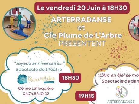 Spectacle de théâtre et spectacle de danse