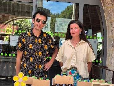 Stand dégustation et vente de bières par la brasserie LAAB