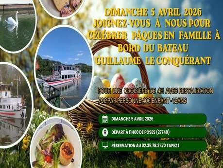 Croisière à bord du bateau Guillaume le Conquérant