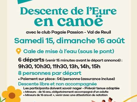 Descente de l’Eure en canoë - Un été sur Berges