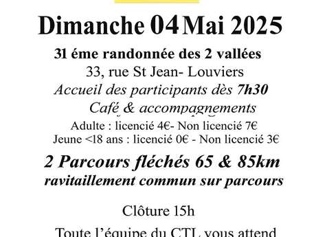 31e Randonnée des 2 Vallées