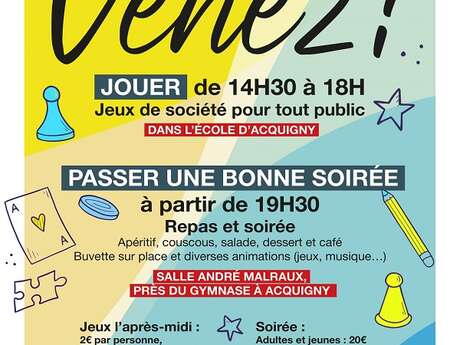 Après-midi et soirée jeux de société