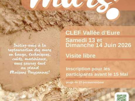 Visite et ateliers de restauration de murs en bauge