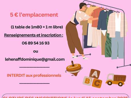 Bourse aux jouets et à la puériculture