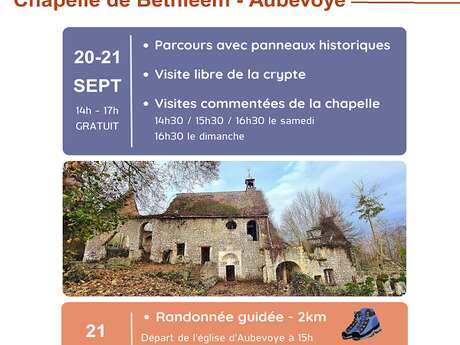 Visites commentées de la chapelle de Bethléem - Journées européennes du patrimoine