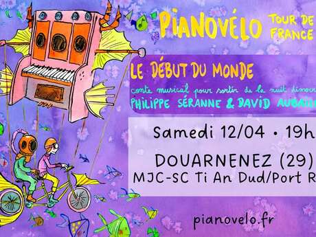 Pianovélo Tour de France, étape à Douarnenez