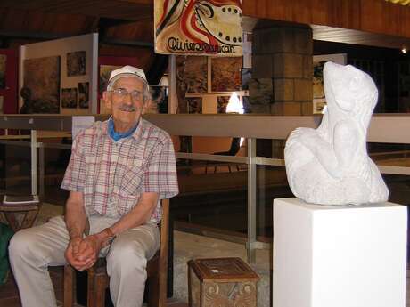 Exposition hommage à Olivier Dupont-Danican à la Librairie-Café l'Autre Rive à Berrien.
