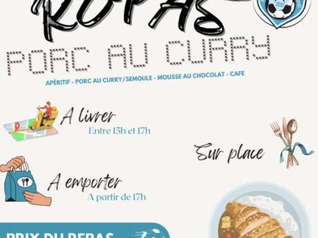 Porc au Curry de l'ESBH à Huelgoat.