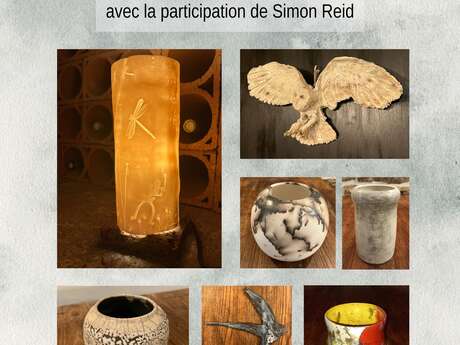 Exposition Fumée, Feu et Lumière par Trazar Astley-Reid au restaurant Histoire sans Faim à Huelgoat.