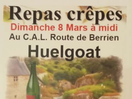 Repas - Crêpes à Huelgoat.