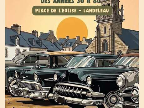 Grande exposition de voitures américaines