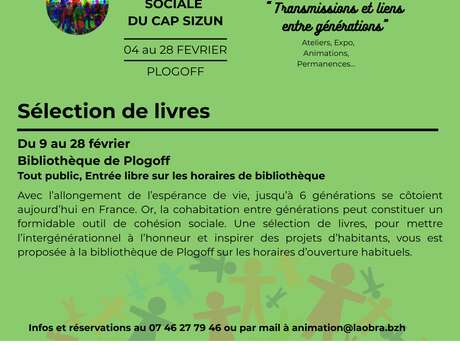 "Transmission et liens entre générations" : Sélection de livres, ateliers, expo...