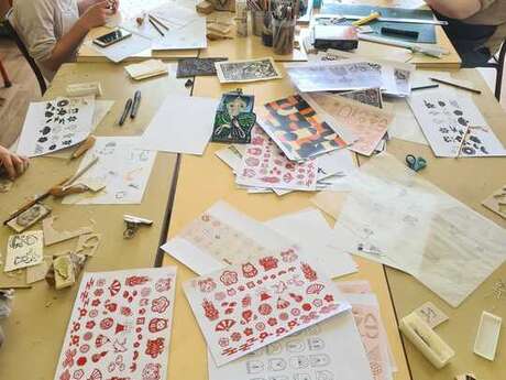 Ateliers cyanotype et linogravure