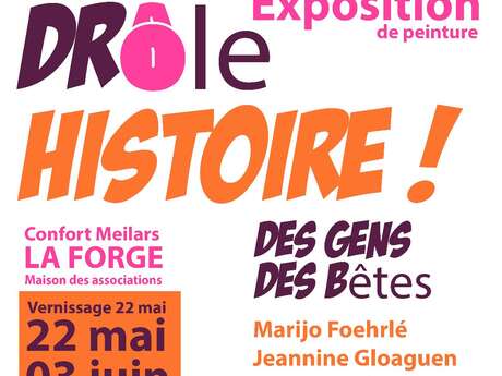 Exposition de peinture "des gens des bêtes"