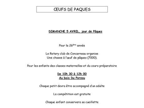 Chasse à l'oeuf 🔔