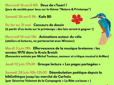 Bibliothèque : Animations de Printemps