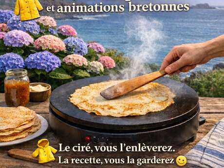 Apprenez à faire des crêpes & jouez aux jeux bretons, qu’il fasse beau ou qu’il pleuve !