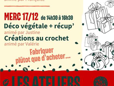 Ateliers "Art floral" et "Fabrication de biscuits"
