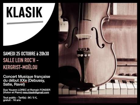 Concert Musique Classique Début XXe - Duo violon piano