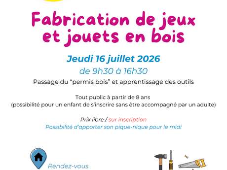 Fabrication de jeux et jouets en bois