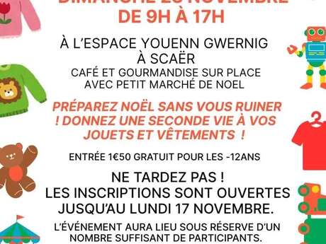 Bourse aux jouets et vêtements et petit marché de Noël