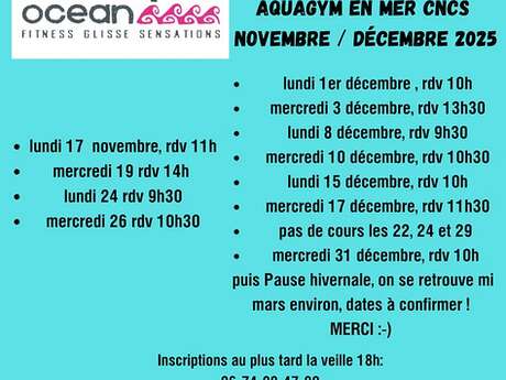 Aquagym en mer avec Ocean by Fab
