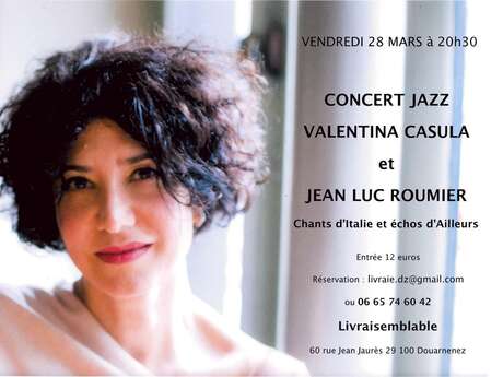 Concert Jazz  Valentina Casula et jean Luc Roumier