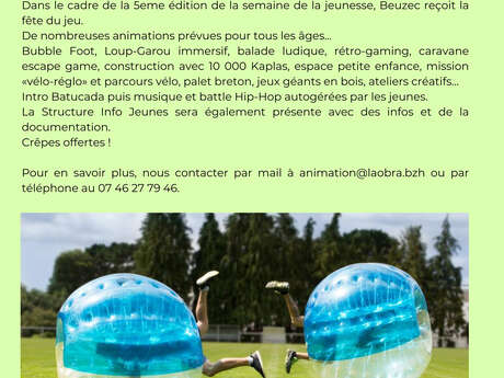 Semaine de la jeunesse - Fête du Jeu