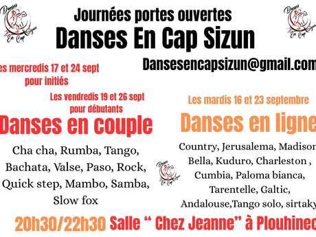 Journées portes ouvertes Danses en Cap Sizun